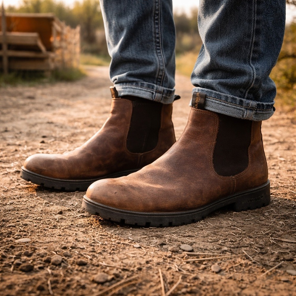 Leather Gore-Tex Dubarry of Ireland Kerry Brown Chelsea Boots Men 10-10.5M/ 44M‎